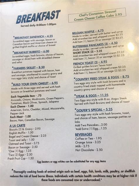 los prados menu.